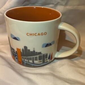 Starbucks Chicago Mug - Orange and Cream